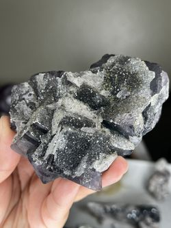 Namibia Sugar Cube Fluorite X pyrite Crystal - Specimen