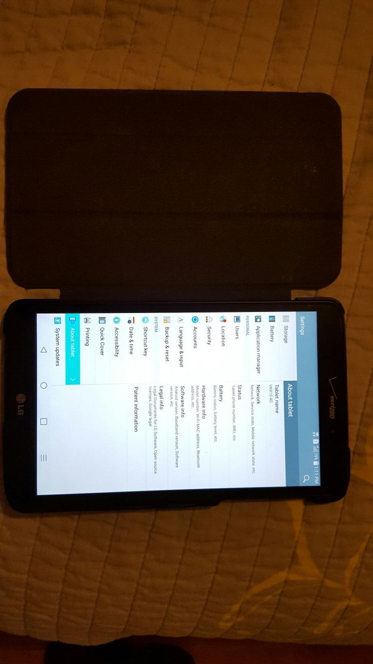 LG VK810 4G VERIZON 16GB TABLET