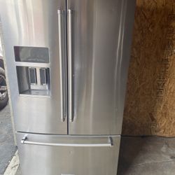 Kitchen Aid French Doors Stainless Steel Refrigerator 