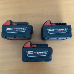 MILWAUKEE 5.0 AH BATTERIES DRILL $ 60 EACH 