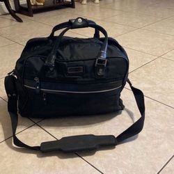 AMERICAN TRAVELER Bag With Carryon Strap…Nylon 18” Wide By 12” Height…In Good Condition…$20