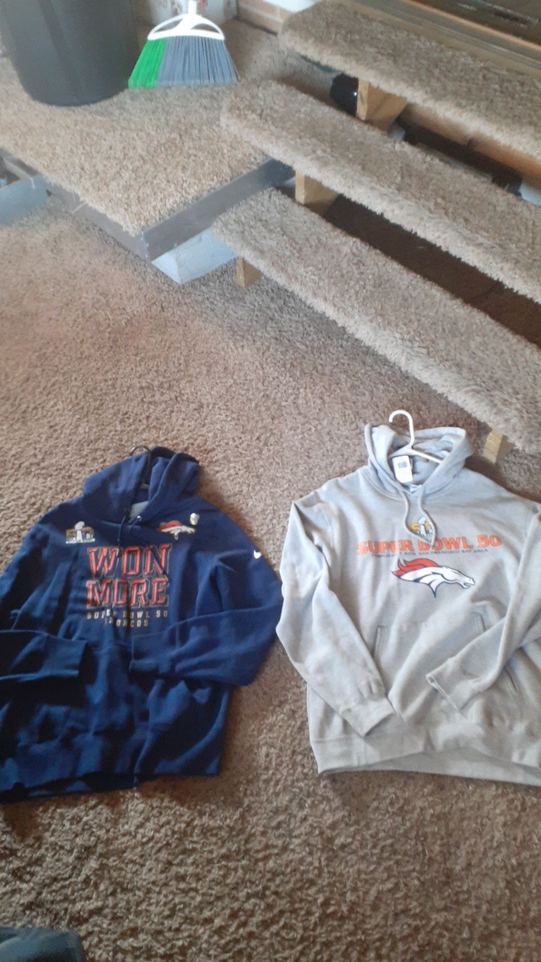 Nwt Denver Broncos Hoodies Both Size Large $40 each Your Choice