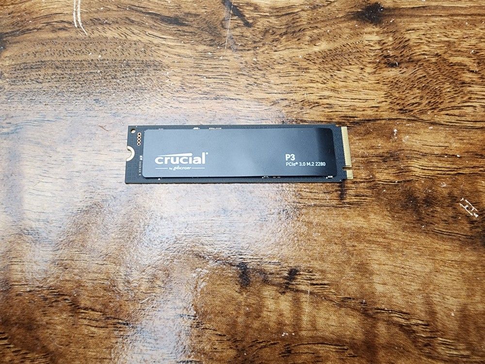 Crucial 500GB SSD M.2 NVME Storage Drive.