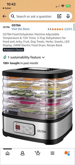 New OSTBA Food Dehydrator