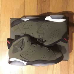 Jordan 6 Retro Travis  Scott Olive - 9 C