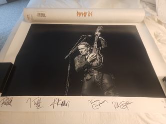 Def Leppard Limited Edition Print,  30x40, Sheffield,UK  2018
