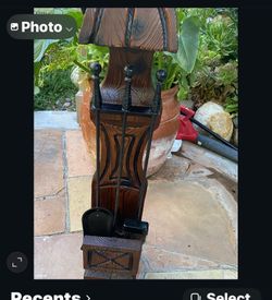 Witco Mid Century Modern fireplace set