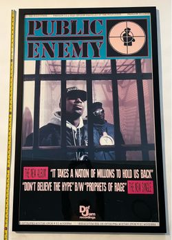 PUBLIC ENEMY - Original In-Store Promotional Poster