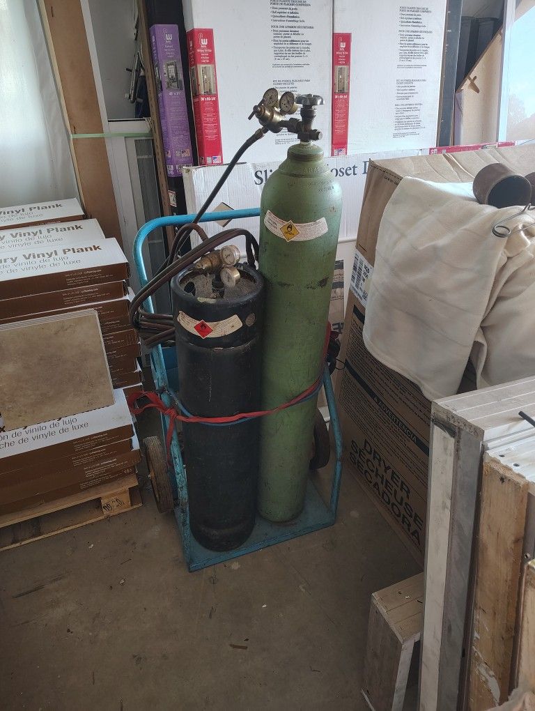 Oxygen and Acetylene Torch Set