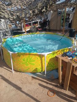 I have a 9 ft wide and about 25 in deep swimming pool it holds about 900 gallons of water