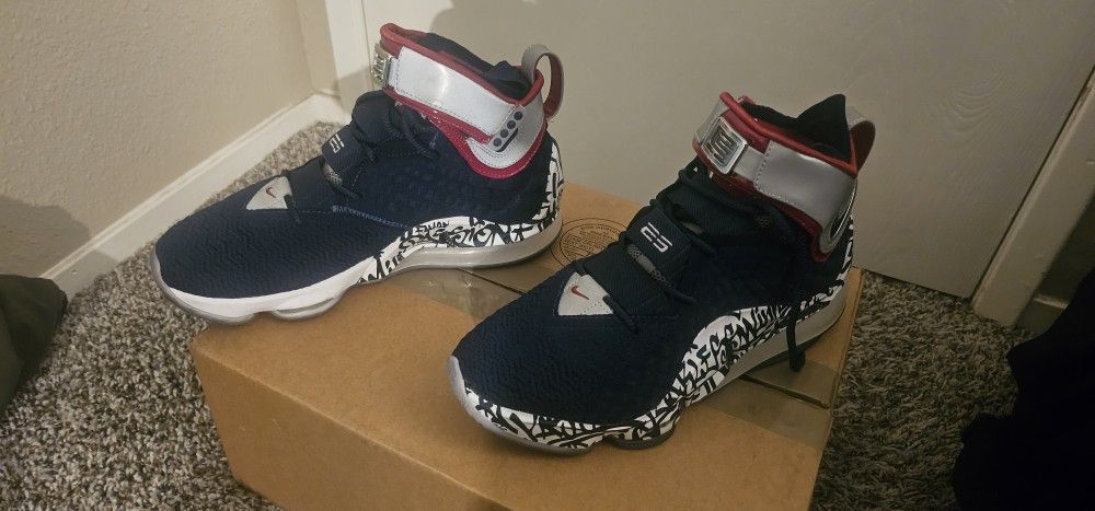 Nike LeBron 4 Cold Blue Graffiti