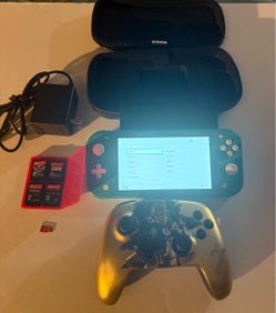 Nintendo Switch Lite, 4 Games, Wireless Controller,