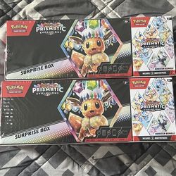 Pokemon Prismatic Evolutions Surprise Box & Booster Bundle x2
