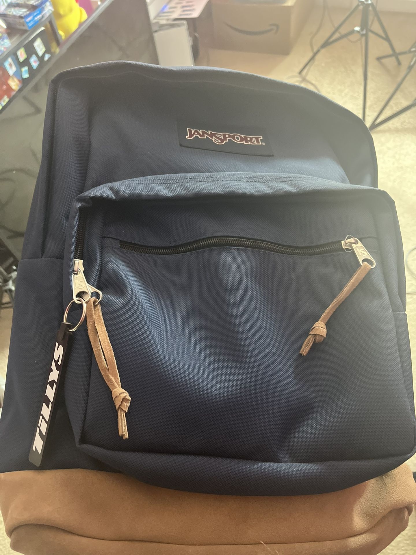 Jansport navy blue backpack BRAND NEW WITH TAGS tillys