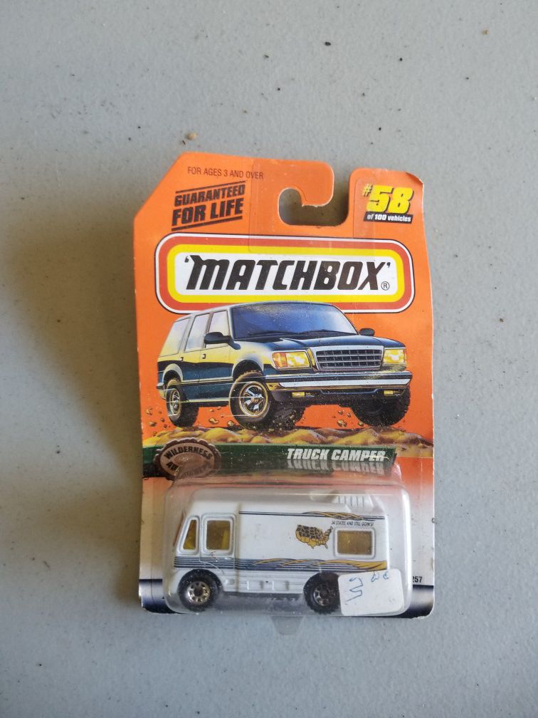 Match Box number 58 of 100 vehicles the truck camper $4