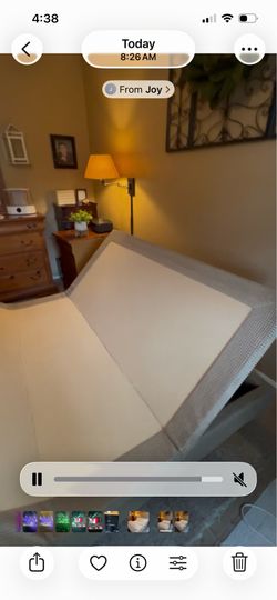 Haverty’s adjustable bed base with remote