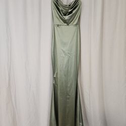 Sage Green Formal Gown/Prom Dress