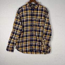 J.Crew Men's XL Classic Flannel Plaid Button Down Shirt