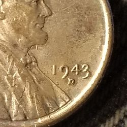 1943 D Steel Penny Boldly Doubled Mint Mark
