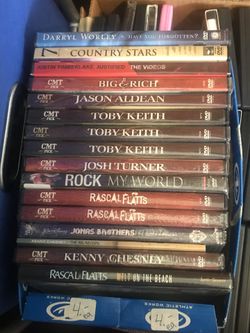 Music Video DVD’s. $4 each. Most r brand new wrapped in plastic. If i ship it will be 2.67 each to ship