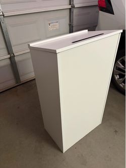 White Wooden Lectern Podium