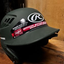 Rawlings R16 Baseball Batting Helmet, Dark Green