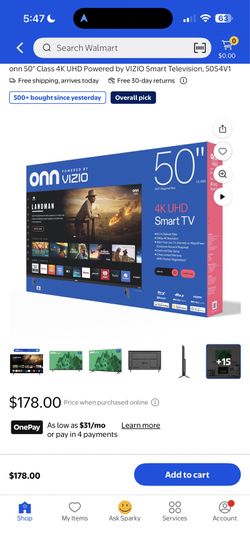 Brand new 50 inch Vizio TV