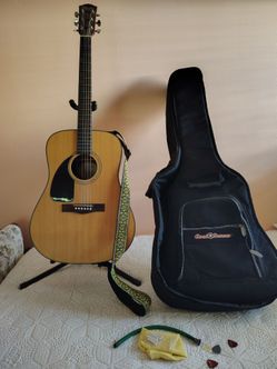 Fender guitar left handed plus accessories