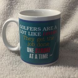 Golfer-Humor- One Stroke At A Time Mug 12oz