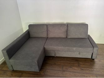 Gray Sleeper Sectional - $150