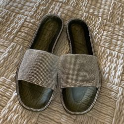 Olivia miller Glitter Slip Ons