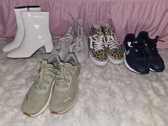 Womens sneakers and Boots 7.5 See Description | Nike, Converse, Vans, Puma, White Boots
