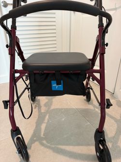 Medline Walker seat rolling