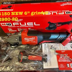 Milwaukee M18 Fuel 6” Grinder Tool Only 