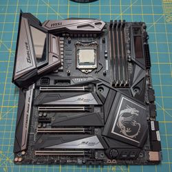 MSI MEG Z390 Godlike motherboard with Intel i9-9900k