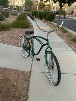 26 inch firmstrong lowrider bike, dark green flake