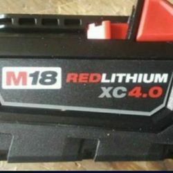 New Milwaukee 4.0Ah Red Lithium High Demand Battery