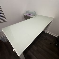 Glass Top desk 