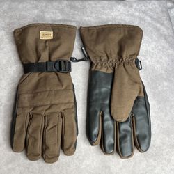 C.E. Schmidt Workwear Gloves 2XL Waterproof Thinsulate Brown Black Fleece Lined