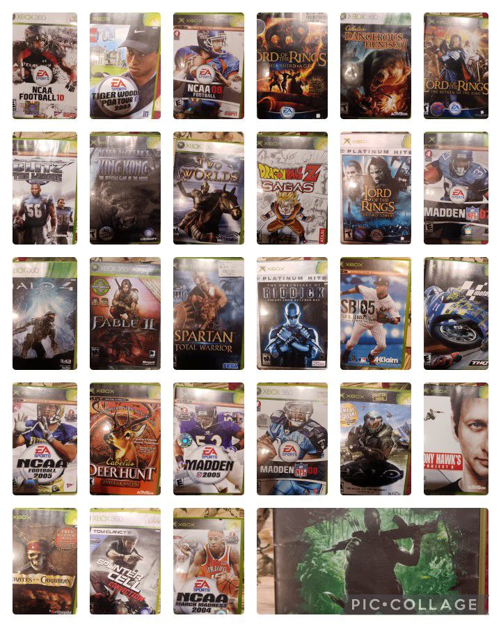 Lots Of Xbox Games And Xbox 360 Games 10.00 Each 