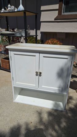White Bathroom Wall Cabinet