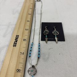 Dreamcatcher Necklace & Earrings Set