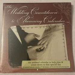 The Wedding Countdown & Planning Calendar Undated New