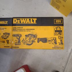 Dewalt 4 Tool Combo Kit New In Box