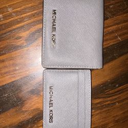 Grey & Silver Mk Small Wallets