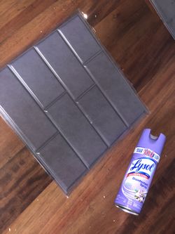 12/12 self adhesive gray wall tile. Easy and cheap