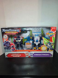 Transformers Energon Powerlinx Optimus Prime&Megatron Action Figure Set NEW 2004
