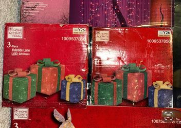 Home Accents Holiday 3 piece LED Gift Boxes