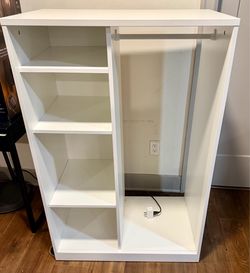 IKEA SYVDE Open Wardrobe (White)