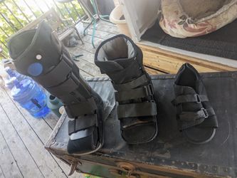 Post-op/Fracture CAM Air Boot (Sz  Med) & Walking Boots (Sz LG).
